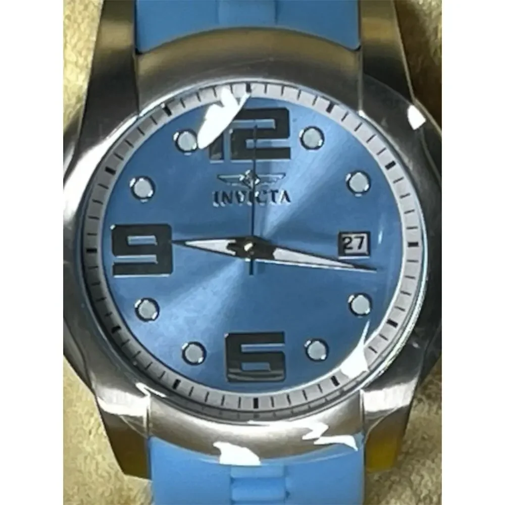 Invicta Angel 19361 Women’s Watch NWT Blue Silicone Quartz 100M Flame‑Fusion